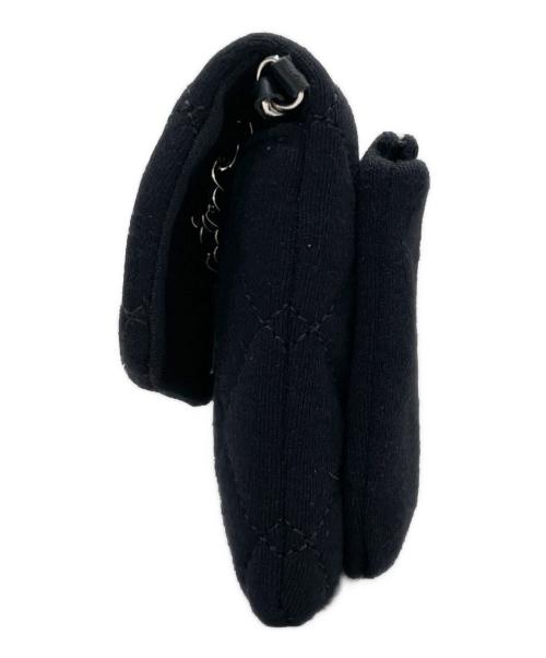 CHANEL（シャネル）CHANEL (シャネル) チェーンショルダーバッグ ブラック×シルバーの古着・服飾アイテム