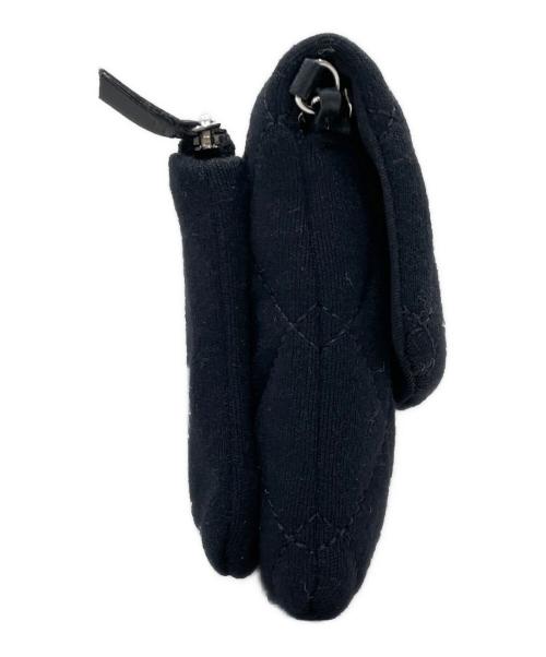 CHANEL（シャネル）CHANEL (シャネル) チェーンショルダーバッグ ブラック×シルバーの古着・服飾アイテム