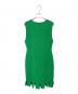 BOTTEGA VENETA (ボッテガベネタ) Grass green stretch cotton blend mini dress グリーン サイズ:L：32000円