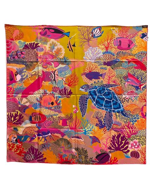 HERMES（エルメス）HERMES (エルメス) シルクスカーフ オレンジの古着・服飾アイテム