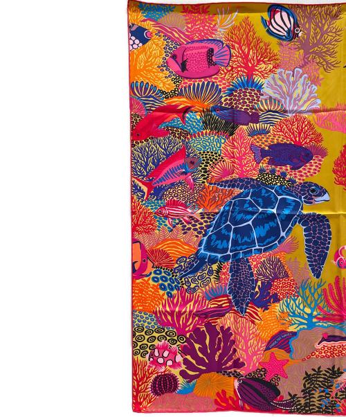 HERMES（エルメス）HERMES (エルメス) シルクスカーフ オレンジの古着・服飾アイテム