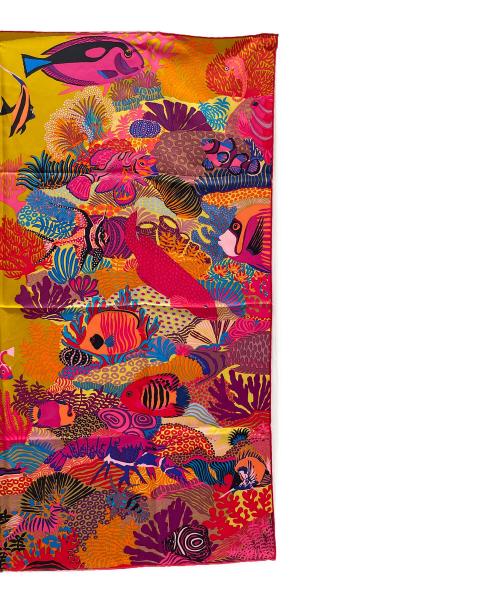 HERMES（エルメス）HERMES (エルメス) シルクスカーフ オレンジの古着・服飾アイテム