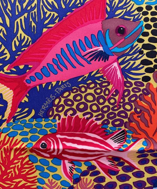 HERMES（エルメス）HERMES (エルメス) シルクスカーフ オレンジの古着・服飾アイテム