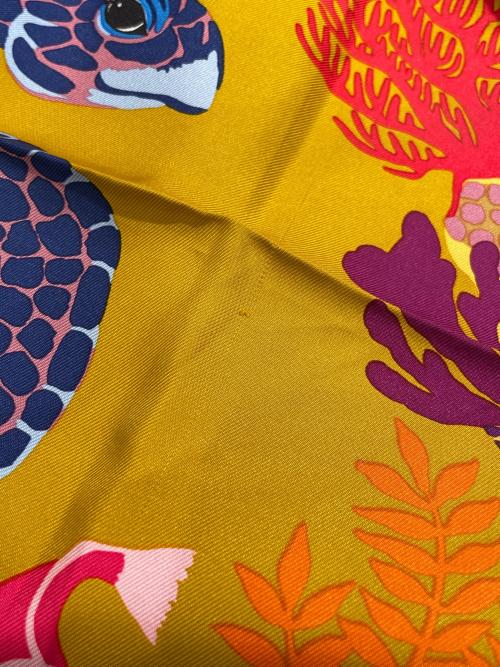 HERMES（エルメス）HERMES (エルメス) シルクスカーフ オレンジの古着・服飾アイテム