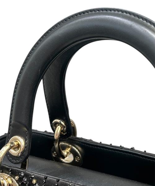 Christian Dior（クリスチャン ディオール）Christian Dior (クリスチャン ディオール) Lady Dior Medium / レディディオール ミディアム ブラック サイズ:ミディアムの古着・服飾アイテム