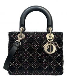 Christian Dior（クリスチャン ディオール）の古着「Lady Dior Medium / レディディオール ミディアム」｜ブラック