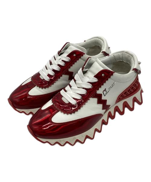 Christian Louboutin（クリスチャン・ルブタン）Christian Louboutin (クリスチャン・ルブタン) LOUBISHARKスニーカー メタルレッド サイズ:36 1/2の古着・服飾アイテム
