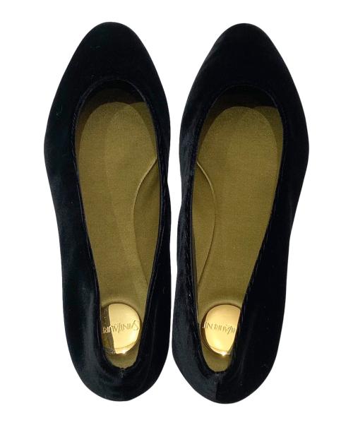 Saint Laurent Paris（サンローランパリ）Saint Laurent Paris (サンローランパリ) ジオバレリーナフラットシューズ ブラック サイズ:37 未使用品の古着・服飾アイテム