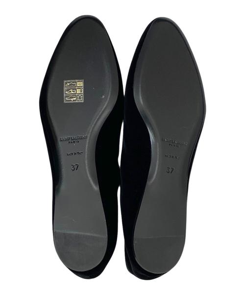 Saint Laurent Paris（サンローランパリ）Saint Laurent Paris (サンローランパリ) ジオバレリーナフラットシューズ ブラック サイズ:37 未使用品の古着・服飾アイテム
