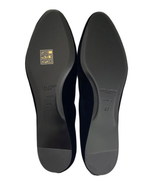 Saint Laurent Paris（サンローランパリ）Saint Laurent Paris (サンローランパリ) ジオバレリーナフラットシューズ ブラック サイズ:37の古着・服飾アイテム