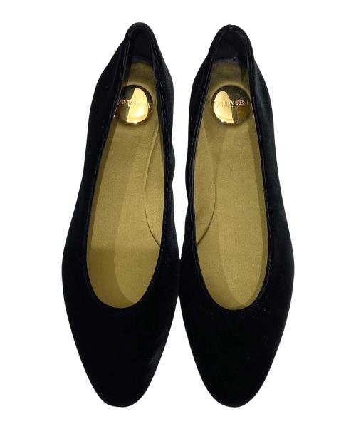 Saint Laurent Paris（サンローランパリ）Saint Laurent Paris (サンローランパリ) ジオバレリーナフラットシューズ ブラック サイズ:37 未使用品の古着・服飾アイテム