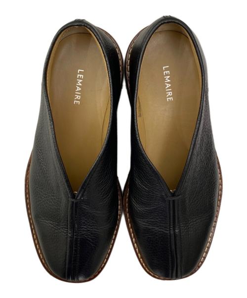 LEMAIRE（ルメール）LEMAIRE (ルメール) Piped Crepe Slippers ブラック サイズ:37の古着・服飾アイテム