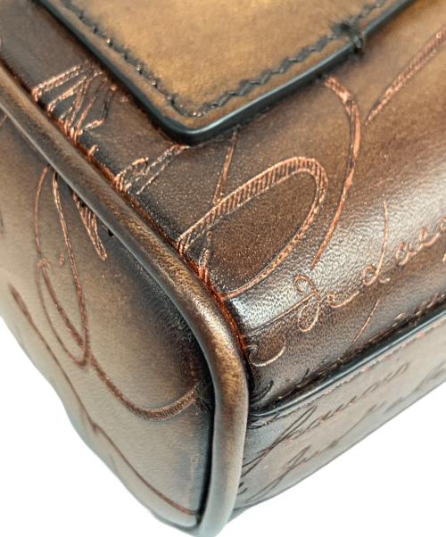 Berluti（ベルルッティ）Berluti (ベルルッティ) ローズウッドスクリットレザーポーチ ブラウンの古着・服飾アイテム