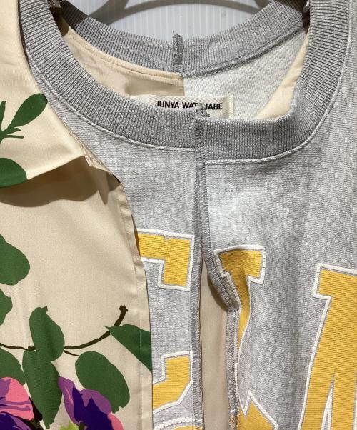 JUNYA WATANABE COMME des GARCONS（(ジュンヤワタナベ コムデギャルソン）JUNYA WATANABE COMME des GARCONS (ジュンヤワタナベ コムデギャルソン) 再構築スウェットドッキングワンピース ベージュ サイズ:Mの古着・服飾アイテム