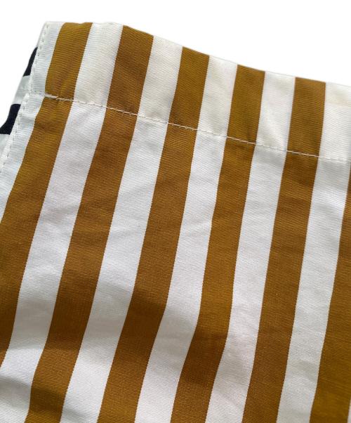 DRIES VAN NOTEN（ドリスヴァンノッテン）DRIES VAN NOTEN (ドリスヴァンノッテン) ストライプワンピース ブラウン×ブラック サイズ:38の古着・服飾アイテム