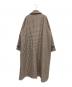 Toujours (トゥジュー) ガンクラブチェック オーバーステンカラーコート ブラウン サイズ:2：38000円