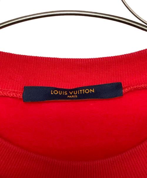 LOUIS VUITTON（ルイ ヴィトン）LOUIS VUITTON (ルイ ヴィトン) プリントクルーネックスウェット  レッド サイズ:Sの古着・服飾アイテム