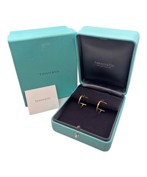 TIFFANY & Co.（ティファニー）TIFFANY & Co. (ティファニー) T wire Hoop Earring Tワイヤーフープミディアムピアス 60011243 34448124 サイズ:ミディアムの古着・服飾アイテム