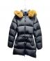 BURBERRY（バーバリー）の古着「ファー付きダウンジャケット/パテッドコート」｜ネイビー