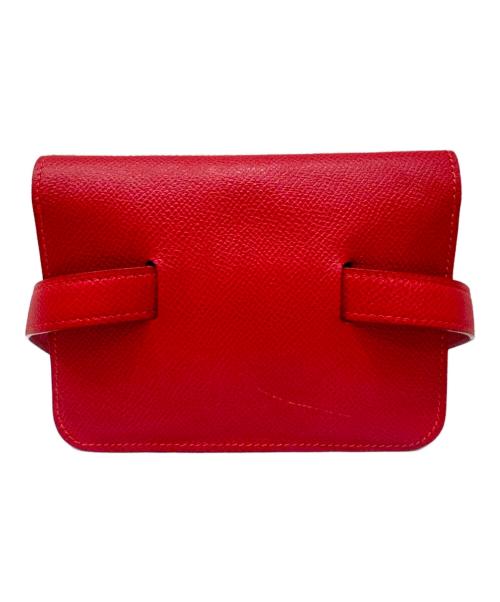 HERMES（エルメス）HERMES (エルメス) ポシェットグリーン レッドの古着・服飾アイテム