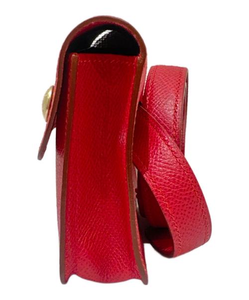 HERMES（エルメス）HERMES (エルメス) ポシェットグリーン レッドの古着・服飾アイテム