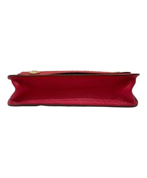 HERMES（エルメス）HERMES (エルメス) ポシェットグリーン レッドの古着・服飾アイテム