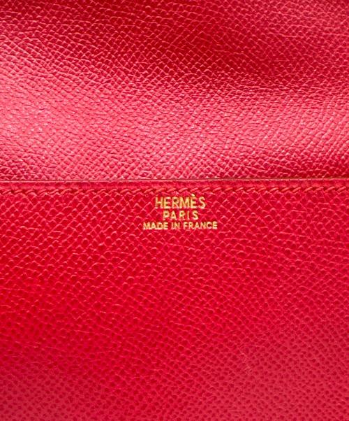 HERMES（エルメス）HERMES (エルメス) ポシェットグリーン レッドの古着・服飾アイテム