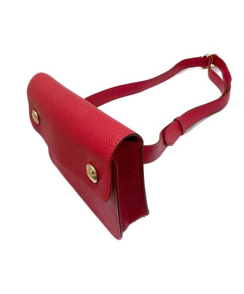 HERMES（エルメス）HERMES (エルメス) ポシェットグリーン レッドの古着・服飾アイテム