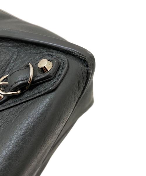 BALENCIAGA（バレンシアガ）BALENCIAGA (バレンシアガ) ペーパーミニ2WAYハンドバッグ グレー サイズ:ミニの古着・服飾アイテム