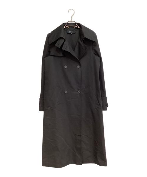 GUCCI（グッチ）GUCCI (グッチ) ベルテッドロングトレンチコート ブラック サイズ:38の古着・服飾アイテム