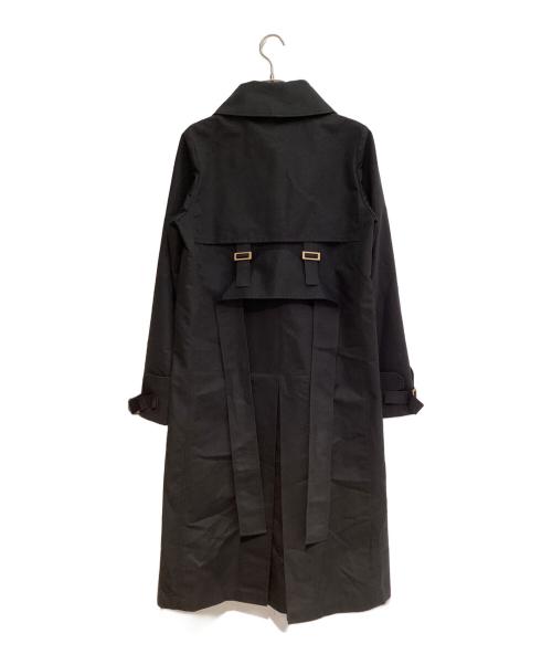 GUCCI（グッチ）GUCCI (グッチ) ベルテッドロングトレンチコート ブラック サイズ:38の古着・服飾アイテム