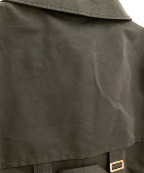 GUCCI（グッチ）GUCCI (グッチ) ベルテッドロングトレンチコート ブラック サイズ:38の古着・服飾アイテム
