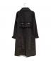 GUCCI (グッチ) ベルテッドロングトレンチコート ブラック サイズ:38：50000円