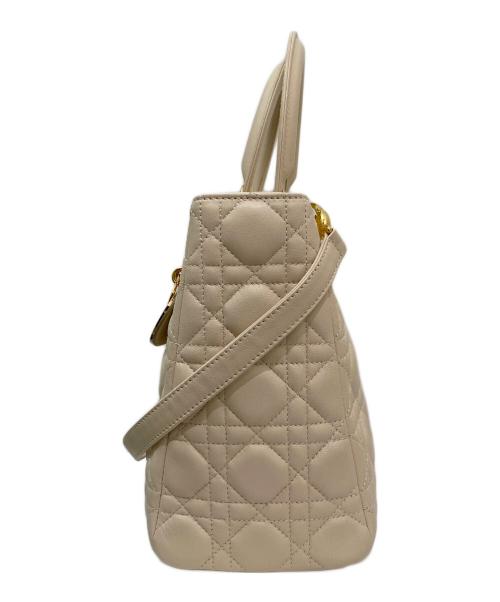 Christian Dior（クリスチャン ディオール）Christian Dior (クリスチャン ディオール) Lady Dior バッグ ミディアム アイボリー サイズ:ミディアムの古着・服飾アイテム
