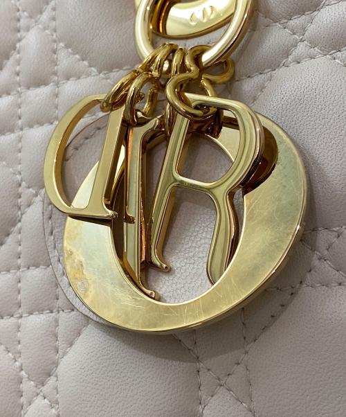 Christian Dior（クリスチャン ディオール）Christian Dior (クリスチャン ディオール) Lady Dior バッグ ミディアム アイボリー サイズ:ミディアムの古着・服飾アイテム