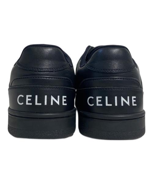 CELINE（セリーヌ）CELINE (セリーヌ) レザーローカットスニーカー ブラック サイズ:40の古着・服飾アイテム