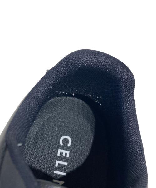 CELINE（セリーヌ）CELINE (セリーヌ) レザーローカットスニーカー ブラック サイズ:40の古着・服飾アイテム
