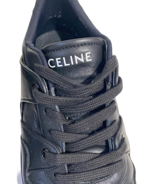 CELINE（セリーヌ）CELINE (セリーヌ) レザーローカットスニーカー ブラック サイズ:40の古着・服飾アイテム