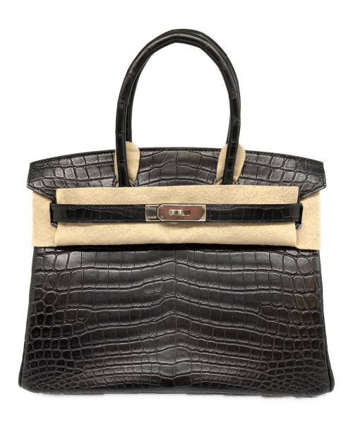 HERMES（エルメス）HERMES (エルメス) バーキン30/シルバー金具/ニロティカスマット/□O刻印:2011年 ノワール サイズ:30の古着・服飾アイテム