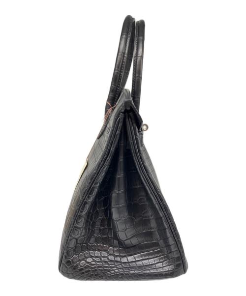 HERMES（エルメス）HERMES (エルメス) バーキン30/シルバー金具/ニロティカスマット/□O刻印:2011年 ノワール サイズ:30の古着・服飾アイテム