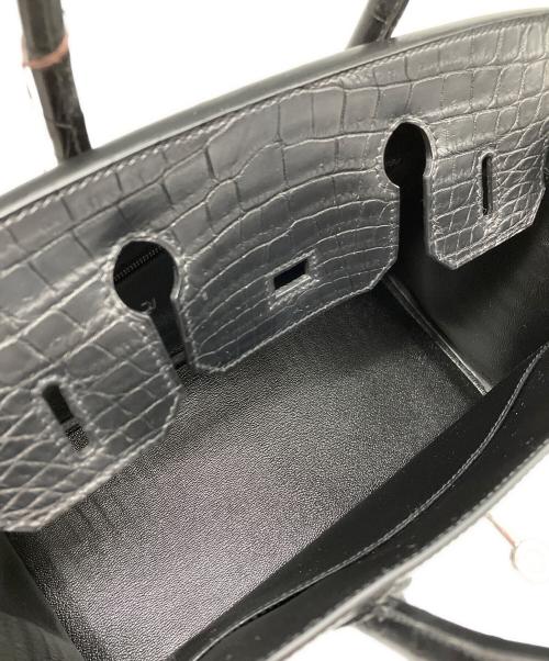 HERMES（エルメス）HERMES (エルメス) バーキン30/シルバー金具/ニロティカスマット/□O刻印:2011年 ノワール サイズ:30の古着・服飾アイテム