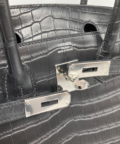 HERMES（エルメス）HERMES (エルメス) バーキン30/シルバー金具/ニロティカスマット/□O刻印:2011年 ノワール サイズ:30の古着・服飾アイテム