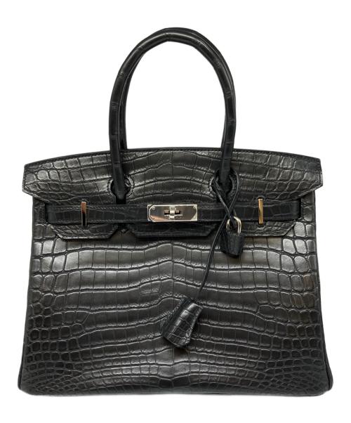 HERMES（エルメス）HERMES (エルメス) バーキン30/シルバー金具/ニロティカスマット/□O刻印:2011年 ノワール サイズ:30の古着・服飾アイテム
