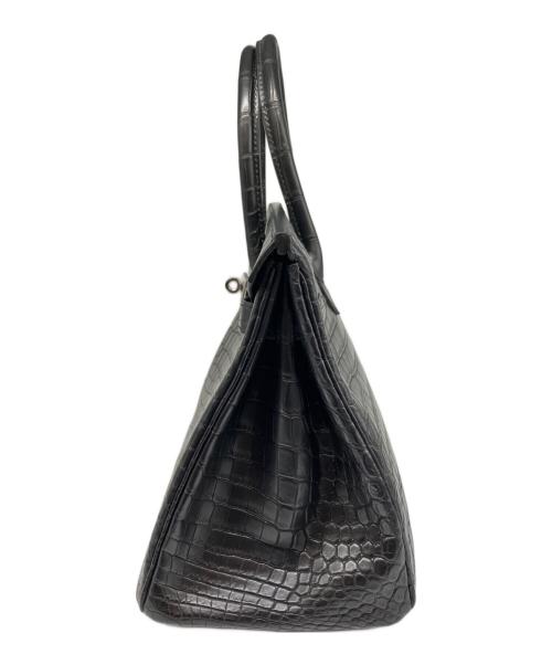 HERMES（エルメス）HERMES (エルメス) バーキン30/シルバー金具/ニロティカスマット/□O刻印:2011年 ノワール サイズ:30の古着・服飾アイテム