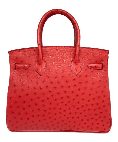 HERMES（エルメス）HERMES (エルメス) バーキン30/ゴールド金具/オーストリッチ/▢M刻印 レッド サイズ:30の古着・服飾アイテム
