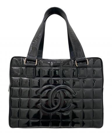 中古・古着通販】CHANEL (シャネル) チョコバー ハンドバッグ ブラック