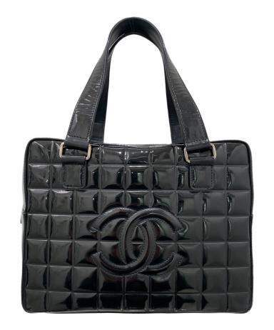 中古・古着通販】CHANEL (シャネル) チョコバー ハンドバッグ ブラック