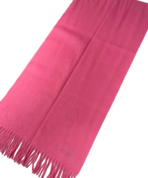 HERMES（エルメス）HERMES (エルメス) カシミヤマフラー ピンクの古着・服飾アイテム