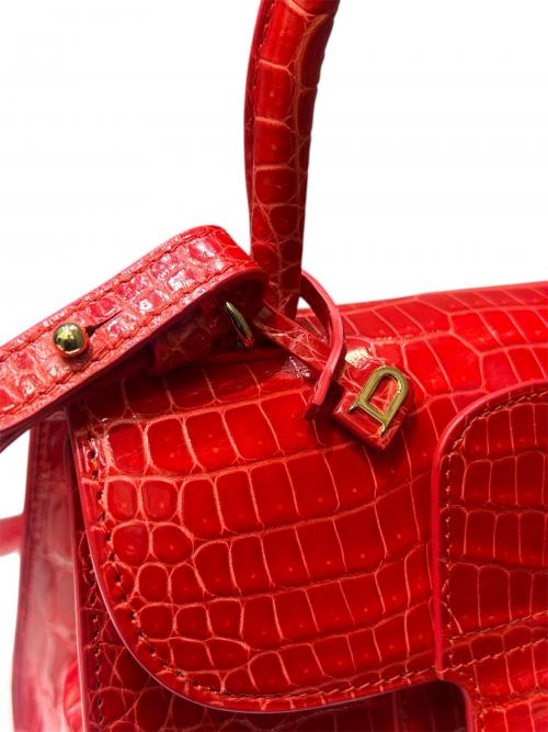 DELVAUX（デルヴォー）DELVAUX (デルヴォー) ブリヨンPM クロコダイル レッド サイズ:PMの古着・服飾アイテム