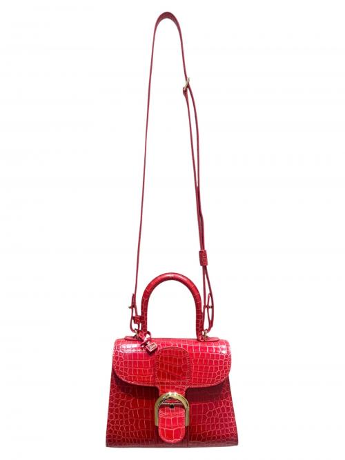 DELVAUX（デルヴォー）DELVAUX (デルヴォー) ブリヨンPM クロコダイル レッド サイズ:PMの古着・服飾アイテム